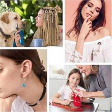 8 Pcs Rainbow Heart Stitch Markers, 8 Styles Enamel Alloy Crochet Stitch Marker Charms Removable Dangle Locking Stitch Marker For Knitting Weaving Sewing Accessories Quilting Handmade Jewelry{"Color_name":"RainbowHeart"} - 彩虹之心 - 查看 7