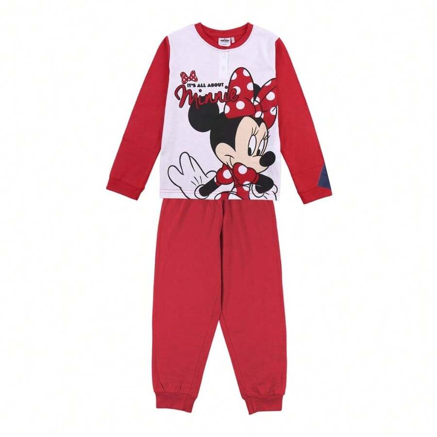 Disney Pijama Manga Larga Minnie Mouse Its All About Rojo Niña Entrega 24/48 Horas - Envío Desde España - Rojo - Ver 1