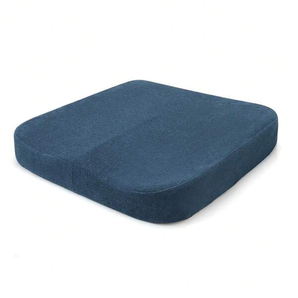 1 paquet Coussin de siège en mousse à mémoire de forme avec housse en maille respirante - Soulagement assis pendant 10 heures, soulagement de la pression des hanches pour voiture, fauteuil roulant, chaise de bureau - Polyester, lavage à la main uniquement - Idéal pour les travailleurs de bureau, les étudiants, les conducteurs, coussin de siège pour chaise, conception ergonomique, ajustement confortable