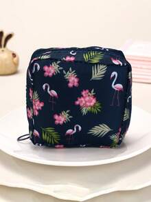 Geantă de depozitare pentru șervețele igienice, geantă cosmetică mini, geantă de machiaj, geantă cosmetică de călătorie, geantă de toaletă portabilă de călătorie, geantă cosmetică mică, geantă de depozitare pentru articole de toaletă pentru femei/fete, geantă drăguță cu fermoar, portofel pentru monede, potrivită pentru serviciu, călătorie, geantă cosmetică, geantă pentru îngrijirea pielii, geantă de toaletă, cutie de ambalare, articole de călătorie, articole esențiale de călătorie pentru vacanță, plajă