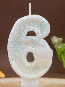 1 Peça Novas Velas de Aniversário Criativas de Número Digital de Amor 0-9, Velas de Aniversário Decoradas com Coração Puro, Velas de Decoração de Bolo de Festa de Aniversário, Velas de Decoração do Dia dos Namorados, Velas de Decoração de Bolo de Aniversário e Festa