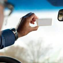 Soporte para Pase de peaje para EZ Pass, I Pass, I Zoom, PalPass, FasTrak, Quick Pass, Pass, PrePass, Toll Pass Parabrisas, Transparente, 3.9x 2.1 Pulgadas - inicial - Ver 6