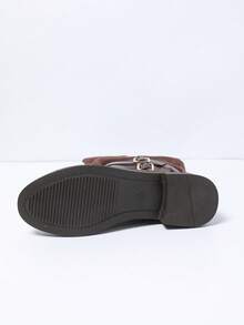 Giày bốt cao cấp kiểu da lộn thời trang thu đông dành cho nữ, thiết kế khóa kéo bên hông đơn giản, dễ dàng xỏ vào/tháo ra, lót giữ nhiệt, cổ cao tôn dáng chân, đế thoải mái khi đi bộ đường dài, màu nude cổ điển, đa năng và không lỗi mốt, thích hợp để đi làm và mặc hàng ngày, giày bốt biker phong cách cổ điển sành điệu - màu đen - Xem 9