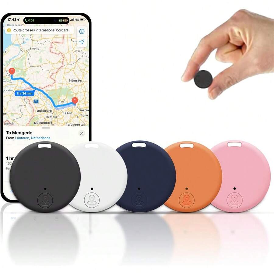 Mini GPS Tracker, 1 Count Car GPS Tracker With Weatherproof Magnetic Case, Batteries Powered Hidden Car Tracking Device - màu đen - Xem 1