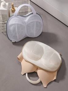 Bra Washing Bag, Fine Mesh Underwear Bag For Bras & Underwear Washing – Simple, Convenient & Practical - 白色 - 查看 2