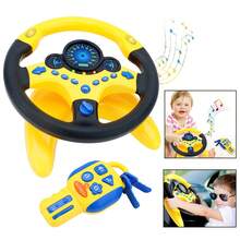 Steering Wheel Toy For Car Backseat Pretend Driving Simulated Driving - Yellow - View 6