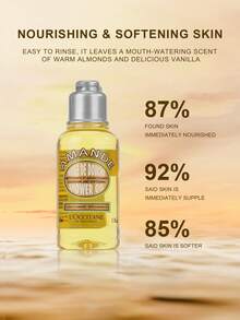 L'Occitane Almond Shower Oil & Shea Butter Hand Cream Gift Set (Almond Shower Oil 35ml*2 + Shea Butter Hand Cream 10ml*2)