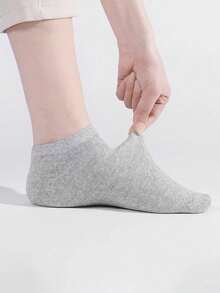 10/15 đôi tất cổ ngắn và tất thuyền thấp nhiều màu sắc dành cho nữ, tất mỏng mùa hè. - Nhiều màu - Xem 6