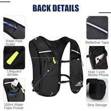 Running Vest For Women And Men Lightweight 150g Hydration Backpack 6L Pack For Trail Running Marathon Hiking Cycling Jogging Adjustable Fit