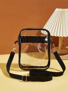 Women's Mini Clear Beach Crossbody Phone Bag Stadium Bag, Stadium Approved 19 X 14.5 X 5 Clear Transparent Purse Bag For Concerts Sports Events Festivals HN2J - Clear - View 4