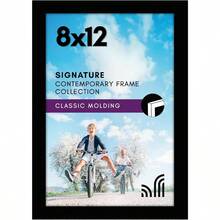 8x12 Picture Frame With ShatterResistant Glass Signature Collection GalleryStyle Frames Made Of Engineered Wood Photo Frame For Tabletop And Wall Display Black - 黑色 - 查看 1