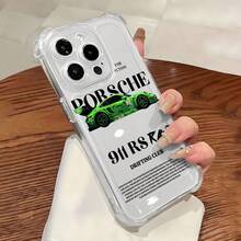 Funda para móvil , diseñada con un coche de carreras y un toque deportivo, compatible con los modelos  17,  16,  16 ProMax,  15,  15 ProMax,  14,  13,  12 y  11 Pro. Fabricada en TPU, ofrece protección a prueba de golpes. Perfecta para amantes de los coches, amigos, cumpleaños, vacaciones y ocasiones especiales. - transparente - Ver 6