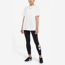 Nike Sportswear Logo印花圖案高腰瑜珈 健身運動褲LY 女款CZ8529-010 - 黑色 - 查看 5