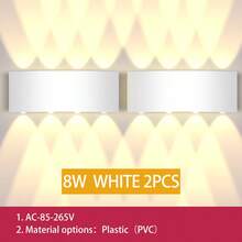CANMEIJIA LED 壁灯，户外防水花园照明，高流明 3000/4000/6500K 壁灯，铝/塑料防水 IP65，85V-265V 适用于户外阳台/楼梯/街道/室内/花园/客厅/浴室/厨房/卧室/走廊 - 望遠鏡壁燈 - 查看 45