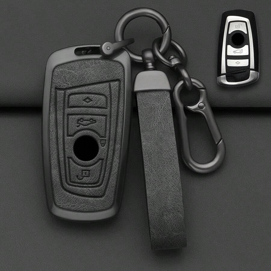 Funda de llave de coche de estilo de aleación para BMW F20 F30 G20 F31 F34 F10 G30 F11 X3 F25 X4 I3 M3 M4 Serie 1 3 5 Accesorios, regalo de Navidad, regalos para madre, padre, graduación y maestro - Unitalla - Ver 1