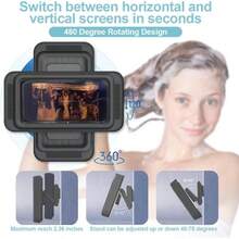 Shower Phone Holder Waterproof Anti Fog Sensitive Shower Phone Case Waterproof Phone Case Mirror Wall And Bathtub Wall Mounting Between Bathrooms Compatible With 4 - Phones.