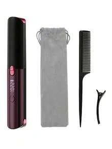 2-In-1 Straightener And Curler, Multi-Function Hair Straightener, 7 Adjustable Temperature Settings, LCD Digital Display, Long-Lasting Use, Compact & Convenient, USB Rechargeable, Suitable For Home, Travel, Salon Use, Gifts For Family And Friends - Multicolor - View 14