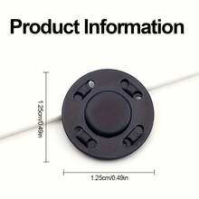 6/12 Pairs Colorful Magnetic Buttons - Invisible Plastic Snap Fasteners, Magnetic Sewing Buttons Invisible Magnetic Closure Suitable For Bags, Sewing, Crafts, Handbags, Coats And DIY Magnetic Buttons, Easy To Sew Closed, Multiple Colors - Multicolor - View 5
