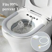 Przenośna deska sedesowa z bidetem – z ręcznym natryskiem bidetowym, składana silikonowa toaleta bidetowa, aromaterapeutyczna toaleta bidetowa, toaleta bidetowa po porodzie – złagodź dyskomfort, doskonały prezent na parapetówkę Łazienka Akcesoria łazienkowe Narzędzia łazienkowe