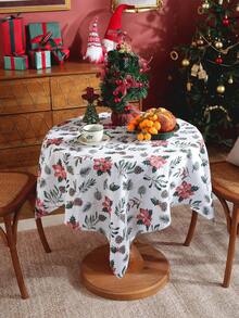 1 chiếc khăn trải bàn in kỹ thuật số 100% Polyester, họa tiết hoa ngẫu nhiên, thích hợp cho Giáng sinh, nhà bếp, bàn ăn, hình chữ nhật, hình vuông, bàn cà phê, tủ đựng đồ, trang trí nhà cửa, không khí Giáng sinh, tụ họp gia đình, miếng lót đĩa, phòng khách, phòng ngủ, sân, trong nhà ngoài trời, cắm trại, biệt thự, ngày lễ, tiệc tùng, trang trí đám cưới, có nhiều kích cỡ - Nhiều màu - Xem 6