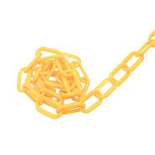 XIANXUS 200ft Plastic Barrier Chain Yellow Plastic Chain Links Weatherproof Safety Link Crowd Control Barriers Garden Fence Decoration - Yellow - View 5