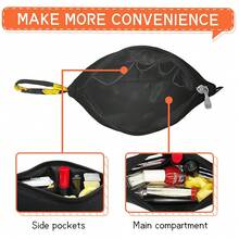 Gloppie Makeup Bag Zipper Cosmetic Bag Small Personal Bag For Purse Must Have Purse Essentials Sunflower{"Color_name":"F-Sunflower"} - F-向日葵 - 查看 5