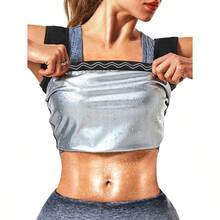 Womens Sauna Vest Sweat Tank Top Shapewear Slimming Workout Shirt