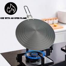 ABKOK Aluminum Thawing Plate, Heat Conductive, Prevents Pot Bottom Burning, Dual-Use For Heating And Thawing, Suitable For Gas Stove Only