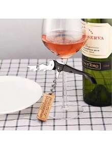 1pc Multi-Function Wine Bottle Opener, Household Wine, Champagne, Beer Bottle Opener Accessory - Multicolor - View 5
