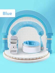 1pc Upgraded Anti-Lost Baby Leash Bracelet With Key Lock, Retractable Child Safety Wrist Link - 粉色 - 查看 3