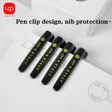 WUQIANNIAN paquete de 3/6/12 bolígrafos de firma de negocios negros, tinta negra, punta de 0.5mm, textura mate premium, tinta brillante de alta calidad, escritura suave, temporada de vuelta a clases