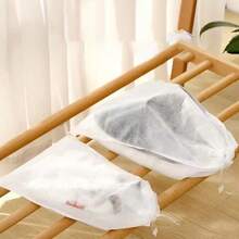 5pcs Non-Woven Fabric Shoe Storage Bags, Thickened Reusable Dust-Proof Shoe Drying Bags - White - View 3