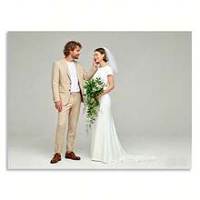 1pc Customized Photo Collage Canvas Poster, Family Photo Collage, Customizable Images, Canvas, Decor, Couple Gift, Parent Gift