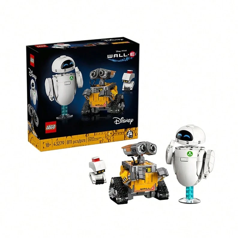 Bộ xếp hình 43279 Wall-E và Eve - Đồ chơi lắp ráp robot , Quà tặng Ngày thiếu nhi