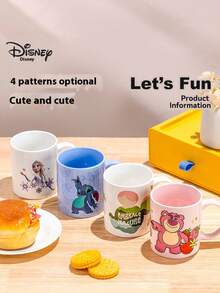 Disney 马克杯、牛奶杯、早餐杯、卡通学生陶瓷水杯、男女通用高品质陶瓷杯 - 彩色 - 查看 2