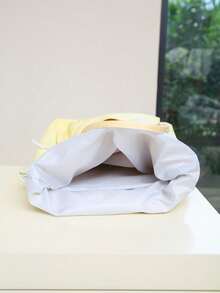 1 pieza Mochila funcional de unicolor para mujer, adecuada para ir al trabajo y viajar