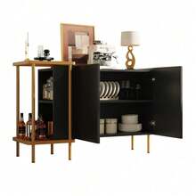 Buffets & Sideboards - Black + Particle Board - View 8