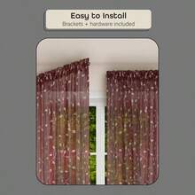 Innovadora barra de cortina de ventana con brazo oscilante, nquel, dimetro de barra de 1/2 pulgadas para ventanas de 20 a 36 pulgadas, barras de cortina de acero inoxidable resistentes para recmara, sala de estar, cocina y bao - Níquel - Ver 5