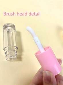 5pcs Refillable Round Lip Gloss Tubes, Reusable DIY Lipstick Containers