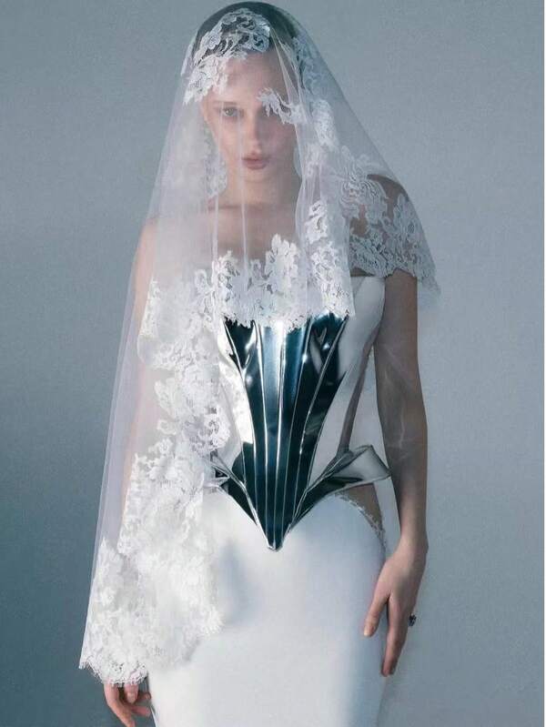 New Arrival High-End White Lace European & American Style Bridal Veil, Short Vintage Elegant Fashion Wedding Photography Prop Accessory