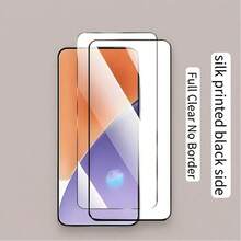 2pcs Tempered Glass Screen Protector Compatible With Xiaomi 15/14/13, High Definition, High Aluminum, Anti-Scratch, Anti-Drop, Anti-Fingerprint, High Sensitivity Touch, Fingerprint Unlock
