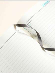 1 PC 2026 Premium PU Daily Planner – 320-Page (160 Sheets) Thick Notebook With 365-Day Dated Pages, Ribbon Marker & Pen Loop. Waterproof & Stain-Resistant Cover With Monthly Index Tabs For Efficient Planning. - Multicolor - View 9