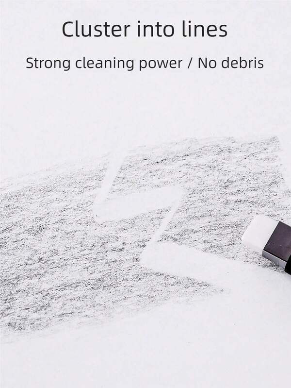 Blauer Frucht-Druckknopf-Bleistift-förmiger Radiergummi, Radiergummis für Kinder, krümelfreie Radiergummis, Radiergummis in Bleistiftform mit zwei Enden, geeignet für Kunststudenten, hohe Helligkeit, schnelles Radieren für Skizzen und Malerei