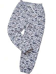 Casual Drawstring Jogger Pants, Vacation Outfits For Women; Loose-Fitting Sweatpants, Spring Outfits For Women; Summer Outfits For Women; Sweatpants Suitable For All Seasons. - Dusty Purple - View 9