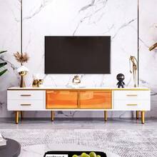 Television Stands & Entertainment Centers - White - View 2