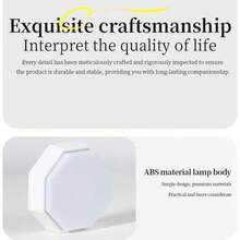 Rechargeable Night Lights, Magnetic LED Push Button Light For Stairway, Hallway, Kitchen, Closet, Cabinet, Bedroom, Kids' Room - White - View 5