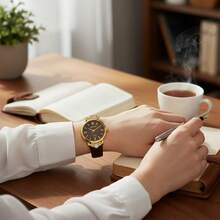 Original Milaqi Epoca Women's Waterproof Watch Brown/Gold - Nâu/Vàng - Xem 2