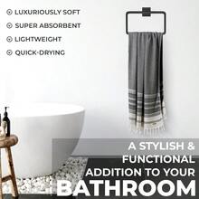 DEMMEX Certified  Cotton And Organic Dye Prewashed XL Diamond Weave Turkish Towel Peshtemal Blanket For BathBeach Pool SPA Gym 71x36 Inches 14 Oz Navy