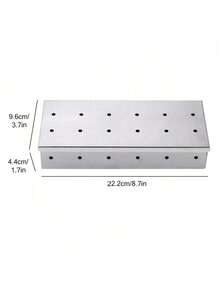 Smoker Box For BBQ Grilling Wood Chips, Stainless Steel Smoking Box Non-Warp For Barbecue, Best Grill Accessories For Charcoal Grill And Gas Grill With Large Capacity - Multicolor - View 5