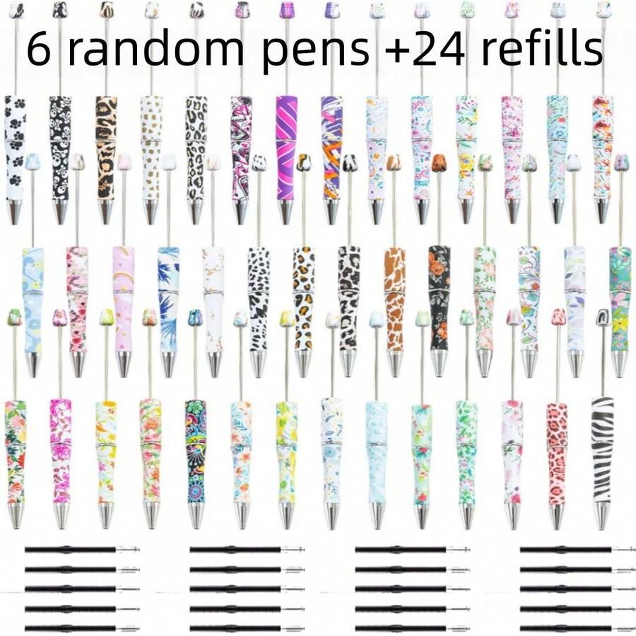 DIY bedruckter Stifteset mit verschiedenen Spezifikationen, einziehbare Glitzerstifte für Büro, Party & Bastelarbeiten